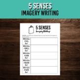 Five Senses Imagery Writing Activity | Poetry or Creative 