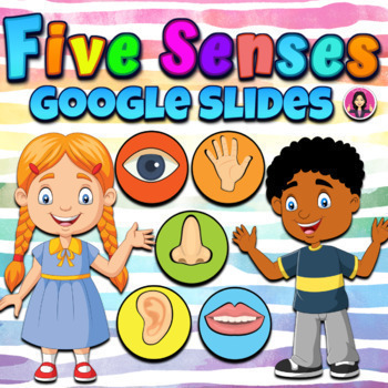 Preview of Five Senses Interactive Google Slides