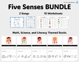 Five Senses | BUNDLE | Math, Science, & Literacy