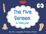 Five Senses Unit for Preschool, Kindergarten, or 1st Grade