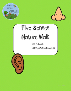 Preview of Five Senses Nature Walk Scavenger Hunt