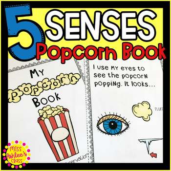 Preview of Five Senses Experiment | Popcorn Book | Special Education and Autism Resource