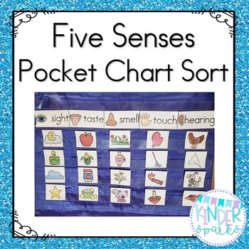 Preview of Five Senses Pocket Chart Sort