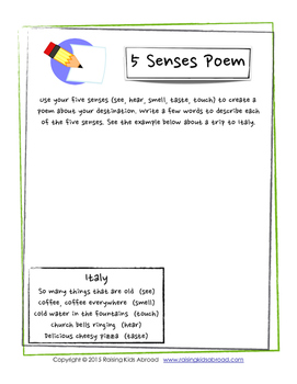 Five Senses Poem By International Education Resources Tpt