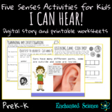 Five Senses Sense of Hearing Activities PreK and Kindergar