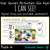 Five Senses Sense of Sight Activities PreK and Kindergarte