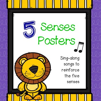 Preview of Five Senses Sing-Along Posters