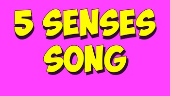 Preview of Five Senses Song
