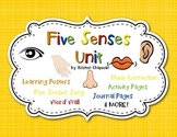 Five Senses Unit includes Journal Packet