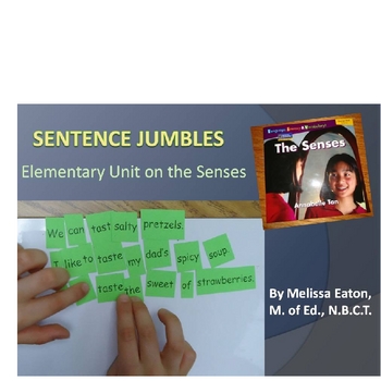 Preview of Five Senses Unit with Sentence Jumbles