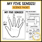 Five Senses Worksheet Packet | Kindergarten & First Grade Science