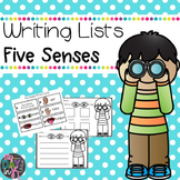 Five Senses-Writing Lists