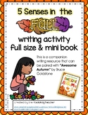 Five Senses in the Fall writing activity