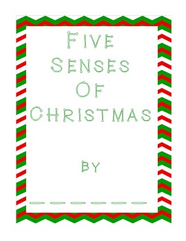 Preview of Five Senses of Christmas Writing Activity