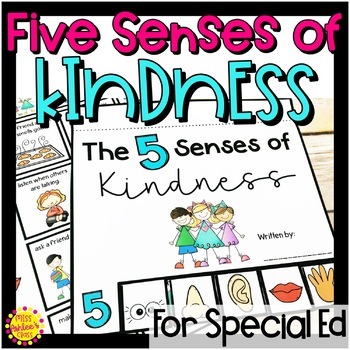 Preview of Five Senses of Kindness Character Activity | Special Education Resource