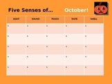 Five Senses of October Creative Writing Activity