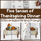 Five Senses of Thanksgiving Dinner | Differentiated Writin