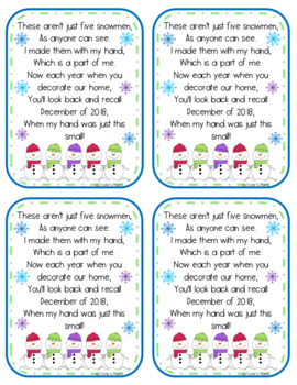 Five Snowmen Poem 2019 & 2020 FREEBIE! by Josie's Place | TpT