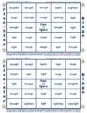 Five Star Educational Products #22 GH Words Bingo Card Game