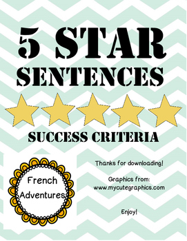 Preview of Five Star Sentences