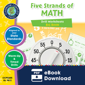 Preview of Five Strands of Math - Drills BIG BOOK - BUNDLE Gr. PK-2
