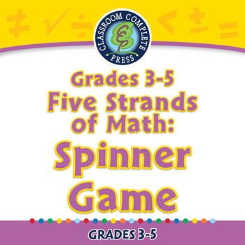 Preview of Five Strands of Math: Spinner Game - NOTEBOOK Gr. 3-5