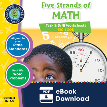 Preview of Five Strands of Math - Task & Drills - BUNDLE Gr. 3-5
