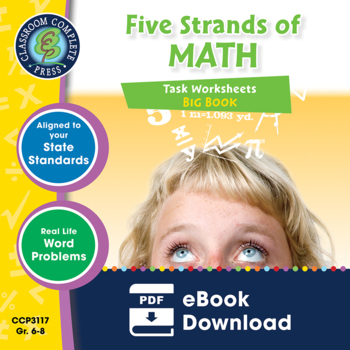 Preview of Five Strands of Math - Tasks BIG BOOK - BUNDLE Gr. 6-8