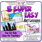 Art Lesson Bundle Five Super Easy Art Activities
