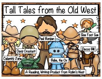Preview of Tall Tales:  Five Terrific Tall Tales w/Reading Comprehension Questions
