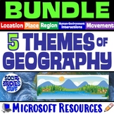 Five Themes of Geography BUNDLE | FUN 5 Theme Lessons and 