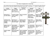 Five Themes of Geography Back to School Bingo