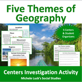 Five Themes of Geography Centers Investigation Activity