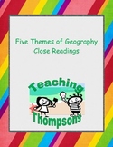Five Themes of Geography Close Reading Pack