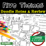 Five Themes of Geography Doodle Notes, Doodle Pages, Geogr