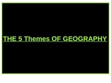 Five Themes of Geography PPT