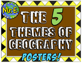 Five Themes of Geography Posters! 5 posters for Geography 