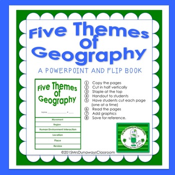 Geography Flip Book - Editable - This Reading Mama