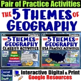 Five Themes of Geography Practice Activities | 5 Themes Pr