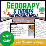 Five Themes of Geography Resource Bundle For High School