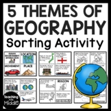 Five Themes of Geography Sort Social Studies Review Activity