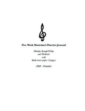 Five-Week Musician's Practice Journal