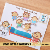 Five little monkeys interactive busy book activity