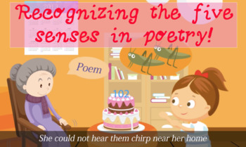 Preview of Five senses in poetry! Fun song and video teaching to common core standards!
