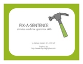 Fix-A-Sentence: Grammar Stimulus Cards