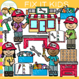 Fix It Kids Repair Shop Clip Art