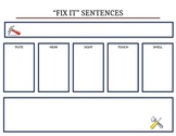 "Fix It" Sentences