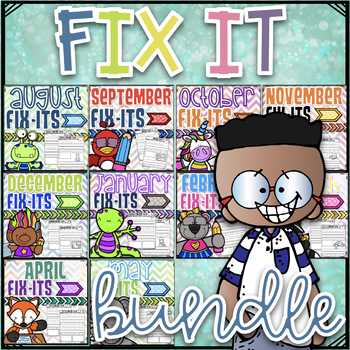 Preview of Fix It Sentences BUNDLE | Fix the Sentence| Daily Fix It | Morning Work