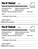 Fix-It Ticket (Teacher/Parent Communication)