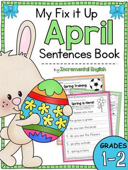 Preview of April Fix It Up Sentences (Capitals, End Punctuation and Commas)